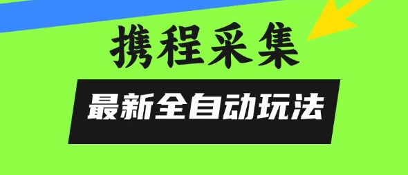 携程信息采集全自动玩法，0风控，无脑开干【揭秘】|宝妈创业网