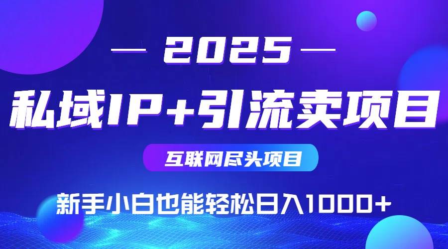（15531期）2025网创尽头项目，私域IP+引流，新手小白也能在家日入1000+|宝妈创业网