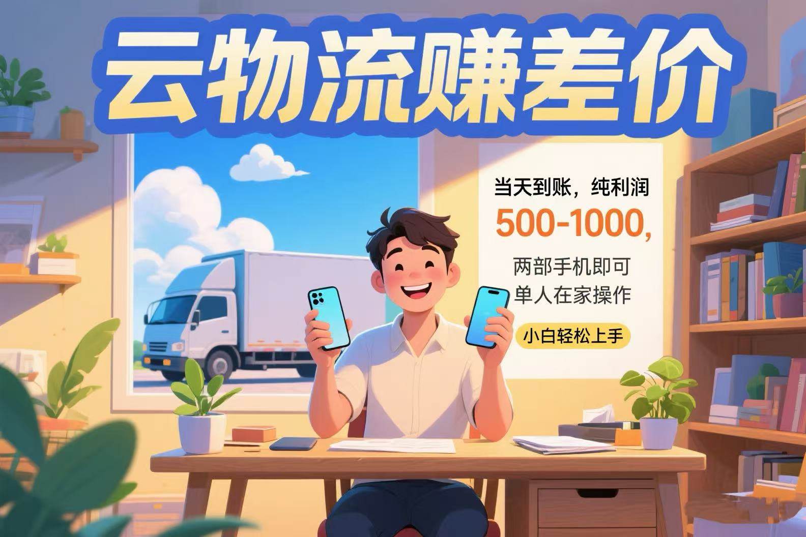 （15492期）云物流赚差价 当天到账纯利润500-1000 两部手机即可 可单人在家操作 小…|宝妈创业网