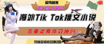 海外tiktok小说推文暴力项目，高停留率，高转化率，上手后一天搞顿饭钱不是问题|宝妈创业网