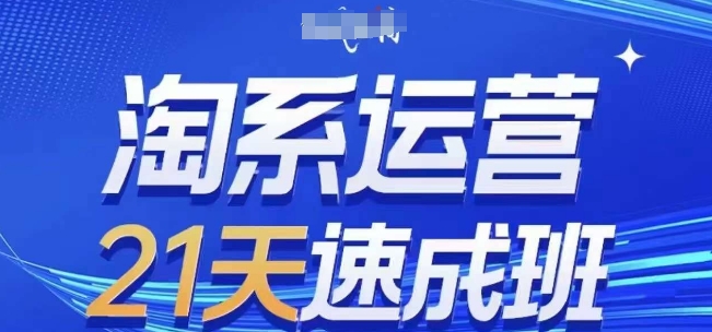 淘系运营21天速成班(更新25年7月)，0基础轻松搞定淘系运营，不做假把式|宝妈创业网