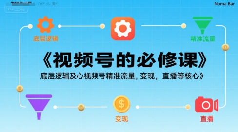 视频号的必修课，视频号的底层逻辑及核心视频号精准流量，变现，直播等核心|宝妈创业网