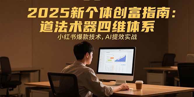 （15477期）2025新个体创富指南：道法术器四维体系，小红书爆款技术，AI提效实战|宝妈创业网