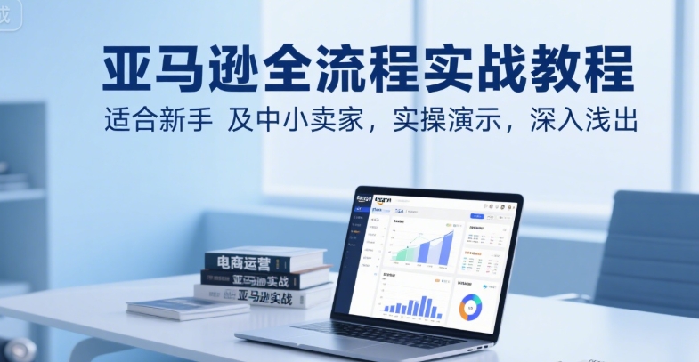 亚马逊全流程实战教程，适合新手及中小卖家，实操演示，深入浅出|宝妈创业网