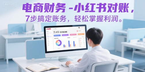 电商财务-小红书对账，7步搞定账务，轻松掌握利润|宝妈创业网