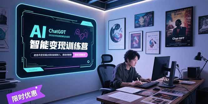 （15389期）AI智能变现训练营，ChatGPT写作变现，电影解说制作，图文带货方法论|宝妈创业网