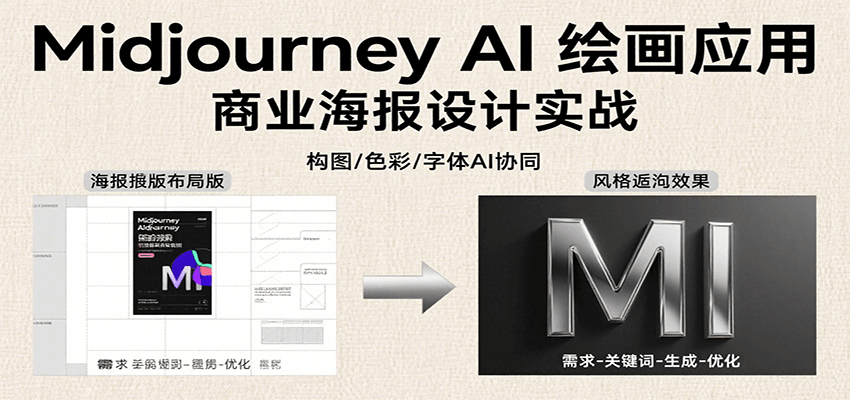 Midjourney AI绘画应用，关键词指令解析、漫画头像制作、海报设计、3D人物生成等|宝妈创业网