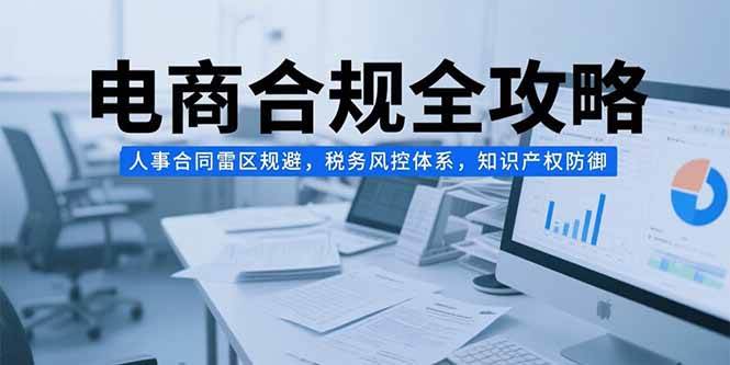 （15377期）电商合规全攻略，人事合同雷区规避，税务风控体系，知识产权防御|宝妈创业网