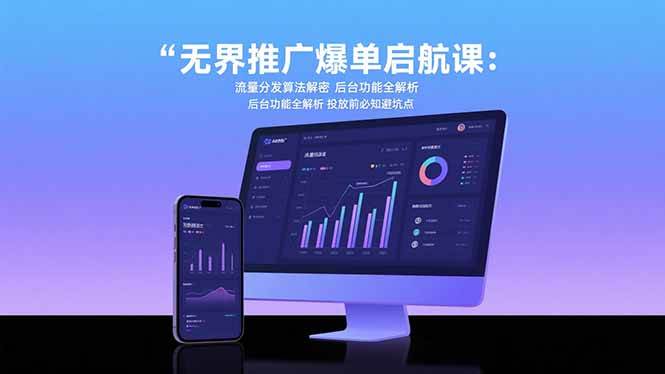 （15567期）无界推广爆单启航课：流量分发算法解密 后台功能全解析 投放前必知避坑点|宝妈创业网