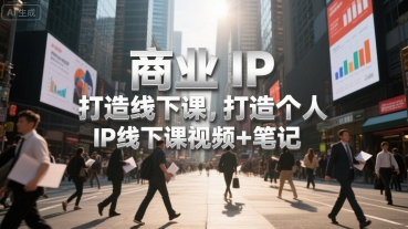 商业IP打造线下课，打造个人 IP线下课视频+笔记|宝妈创业网