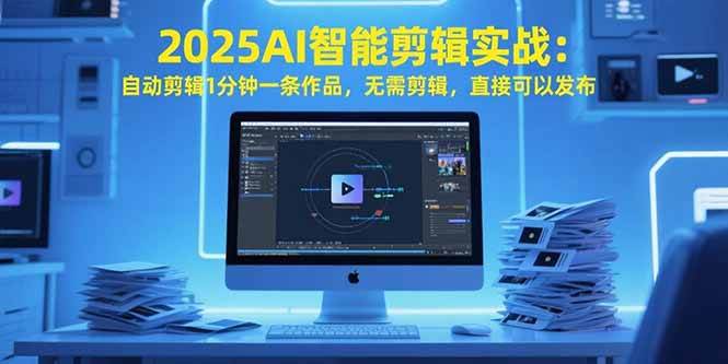 （15504期）2025AI智能剪辑实战：自动剪辑1分钟一条作品，无需剪辑，直接可以发布|宝妈创业网